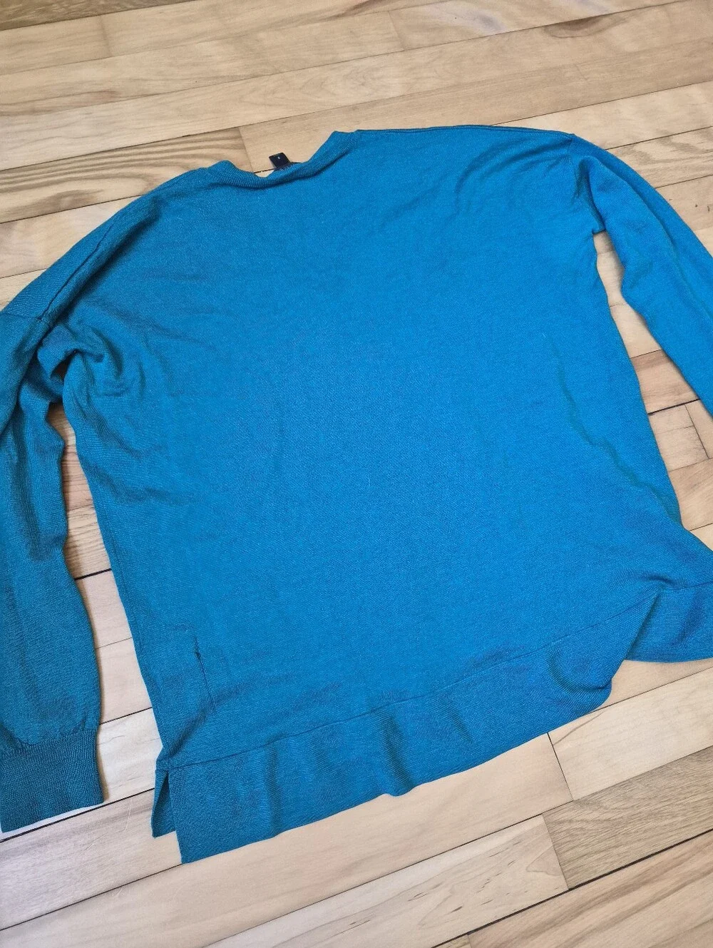 Men's Teal V-Neck Sweater